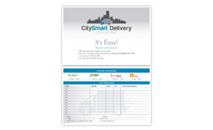 CitySmart Delivery Flyer Design Portfolio