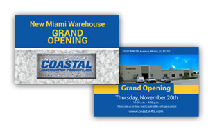 Invite Card - Coastal Construction  Portfolio