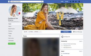 Goddess of the Charms Facebook Cover Branding Portfolio