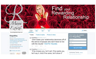 Rewarding Relationships Twitter Page Portfolio